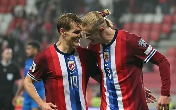 厄德高與哈蘭德是挪威隊的黃金組合(photo:standard)/金享娛樂城